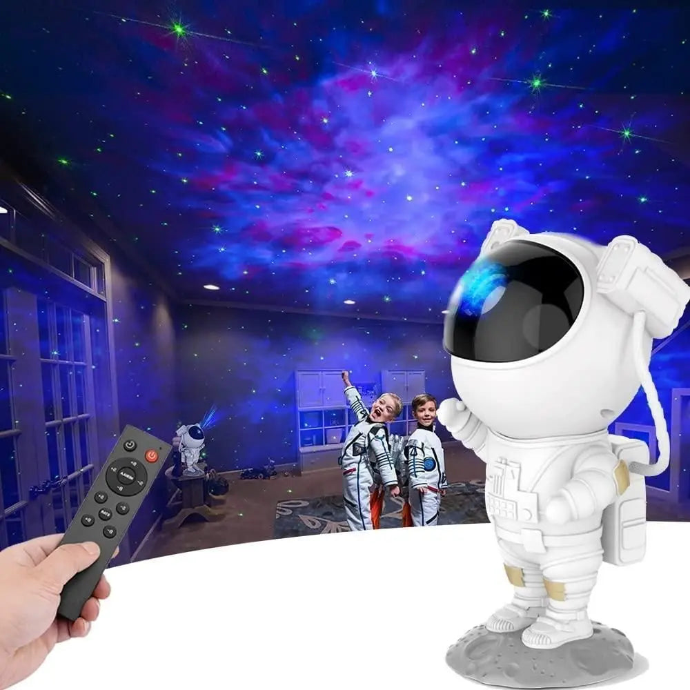 Astronaut Galaxy Projector - 360 Magnetic Head Rotation, Remote Control - lorexa