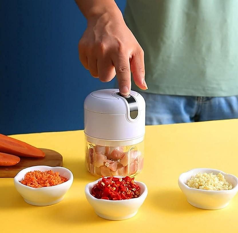 Mini Electric Meat/Garlic Chopper Portable Food Processor - lorexa