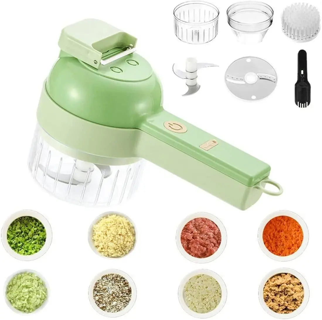 4 in 1 Portable Electric Vegetable Cutter Set - lorexa