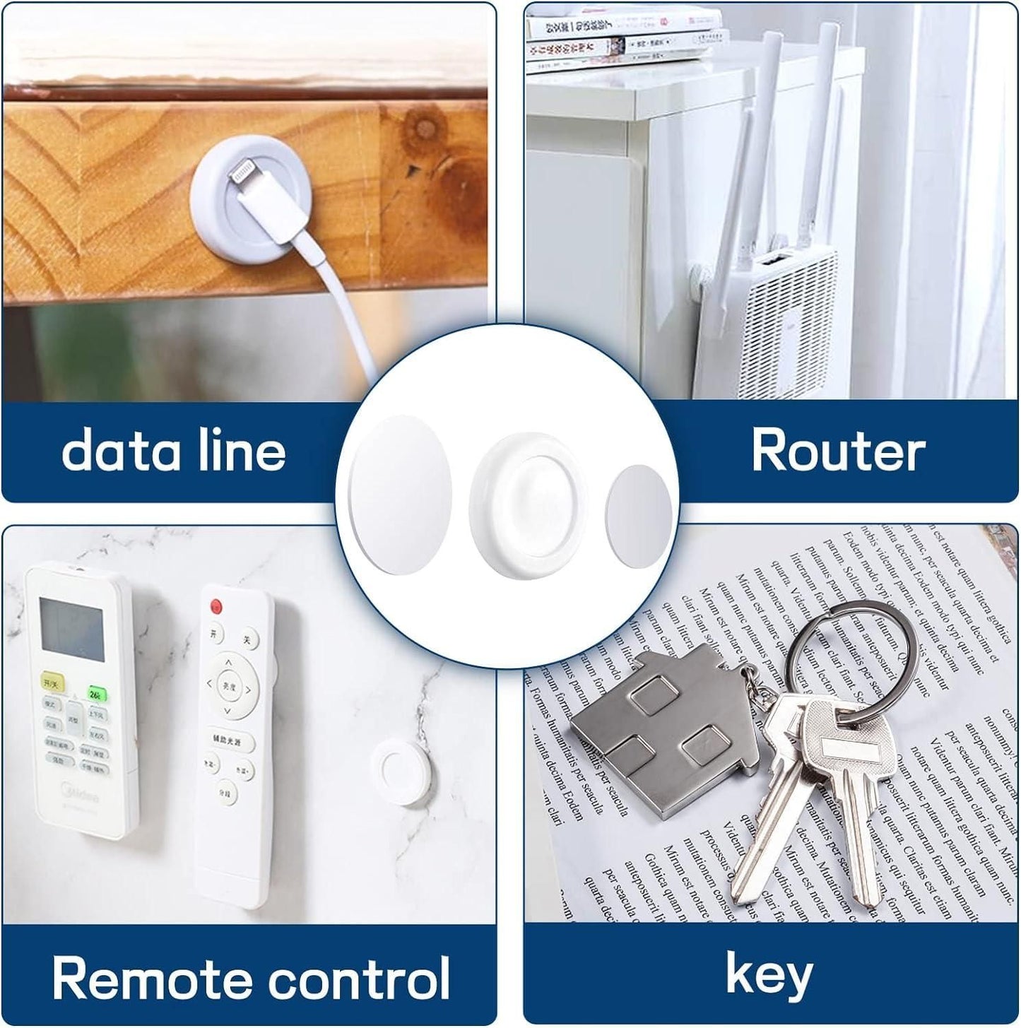 Magnetic Remote Control Holder (Pack of 4) 07ufrb-rm