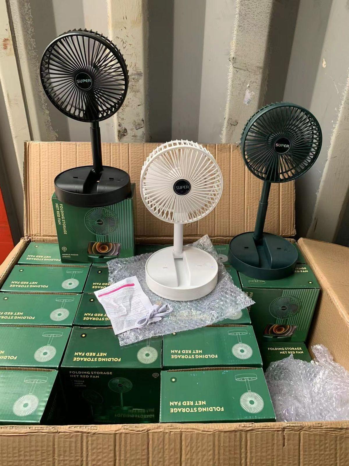 Powerful Rechargeable High Speed Table Desk Fan - lorexa