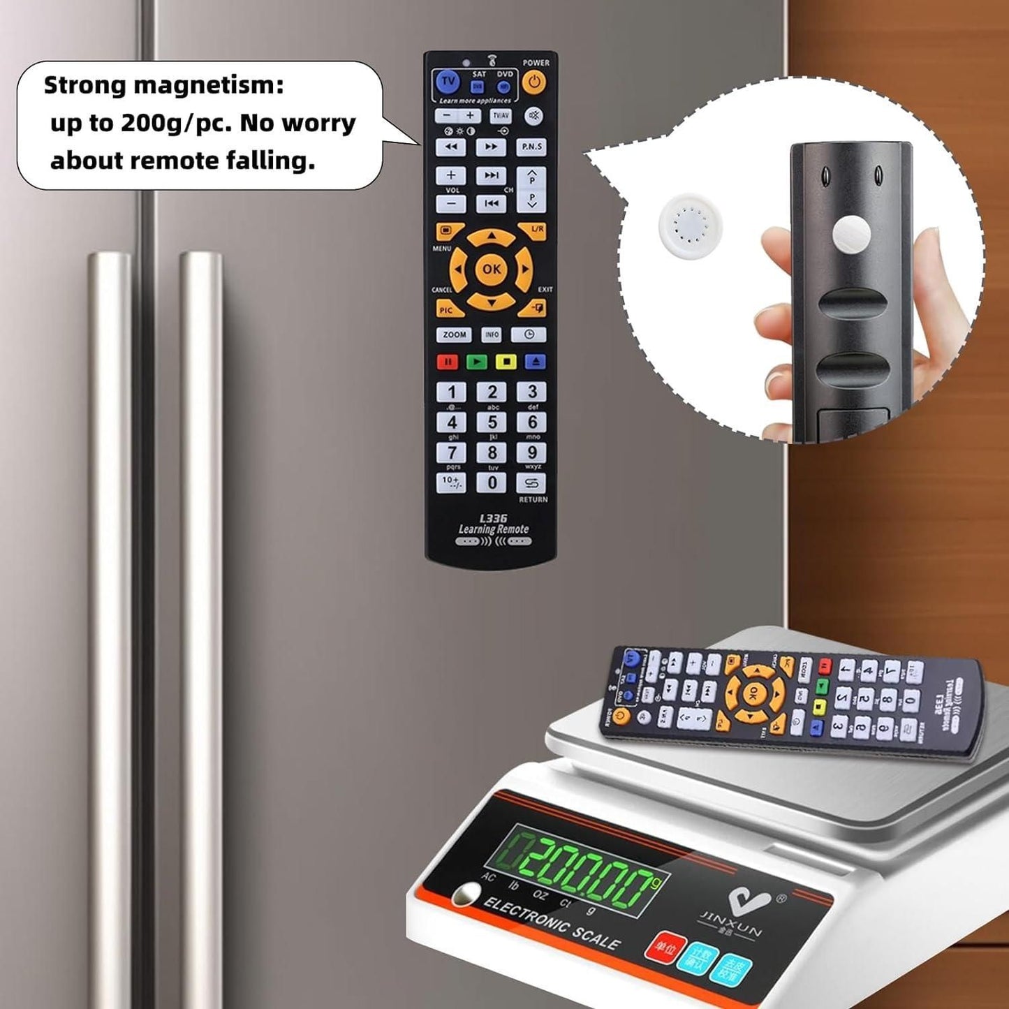 Magnetic Remote Control Holder (Pack of 4) 07ufrb-rm