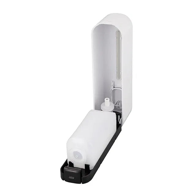 Wall Mount Hand Liquid Shampoo Shower Gel Dispenser for Hotel Bathroom White 25509