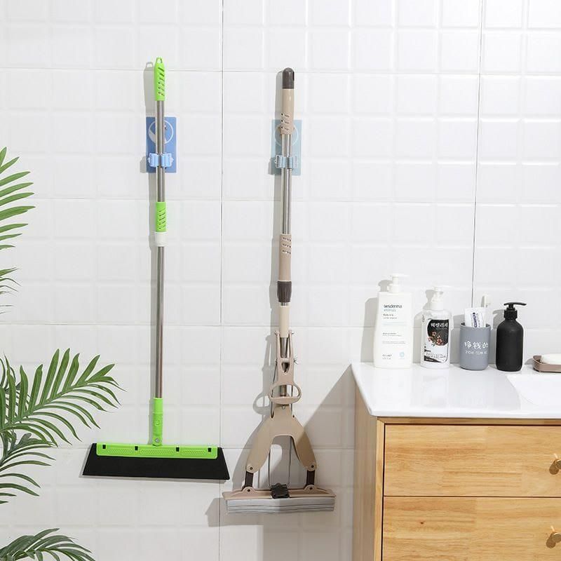 Mop Broom Holder-Wall Mounted Cartoon Mop, Broom Holders(Pack of 2) 07ufrb-rm