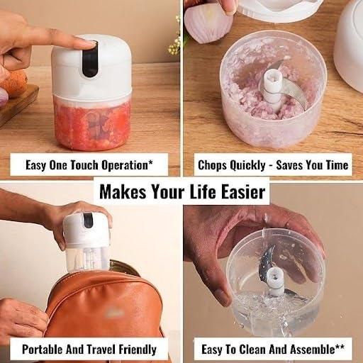 Mini Electric Meat/Garlic Chopper Portable Food Processor - lorexa