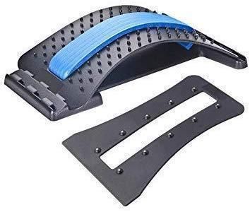 Multi-Level Back Stretcher Posture Corrector Device for Back Pain Relief with Back Support Mate Magic Back Stretching Massage (Blue) 07ufrb-rm