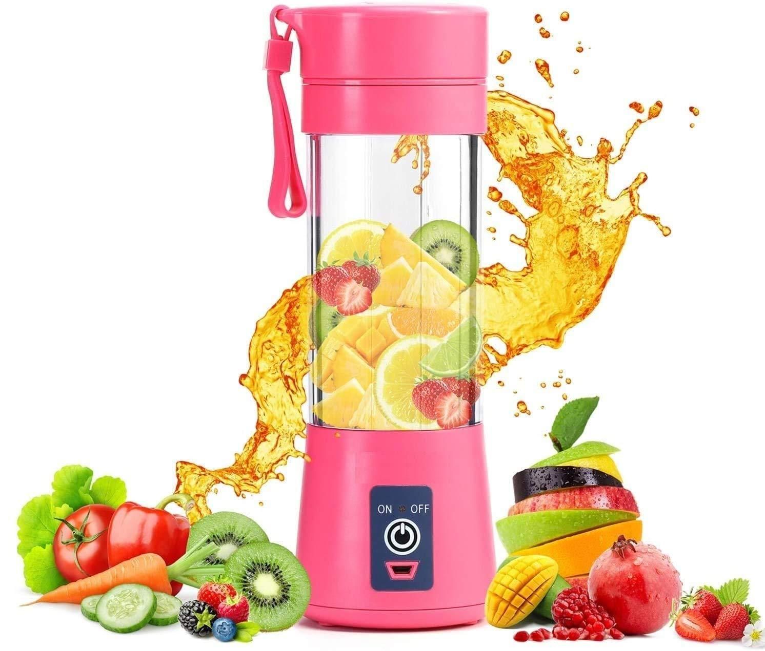 Portable Electric 6 Blade USB Juice Maker (380 ml) - lorexa