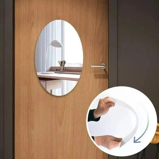 Combo of Oval Shape & Square Shape Mirror (Pack of 2) 07ufrb-rm