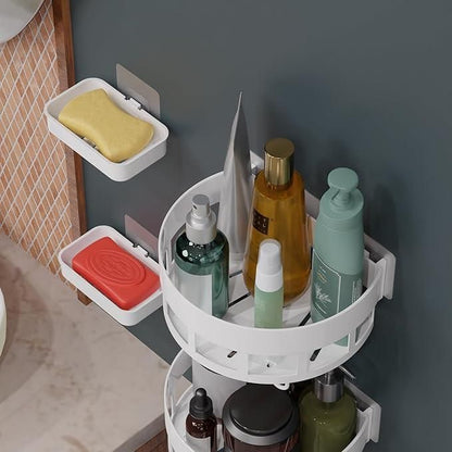 Bathroom Shelves with Hooks (Pack of 2) 07ufrb-rm
