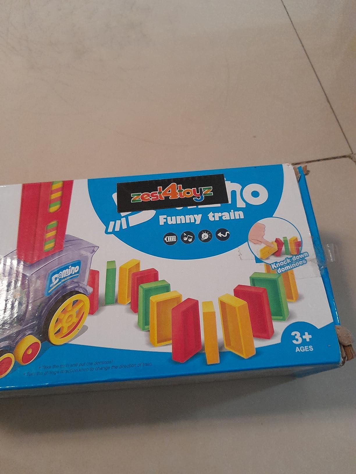 Train Toy Domino Set for Kids BPA Free Plastic with Sound Effects - lorexa