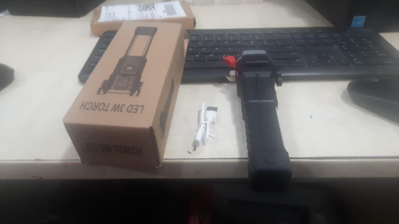Portable Rechargeable Torch LED Flashlight - lorexa