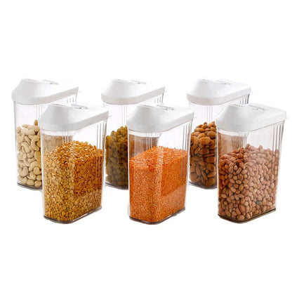 Plastic Dispenser Jar/Container (15x9x22cm) Pack of 6 07ufrb-rm