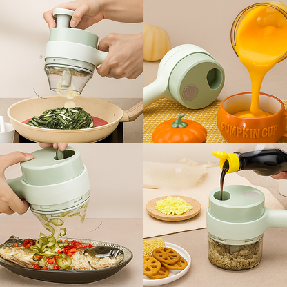 4 in 1 Portable Electric Vegetable Cutter Set Lorexa