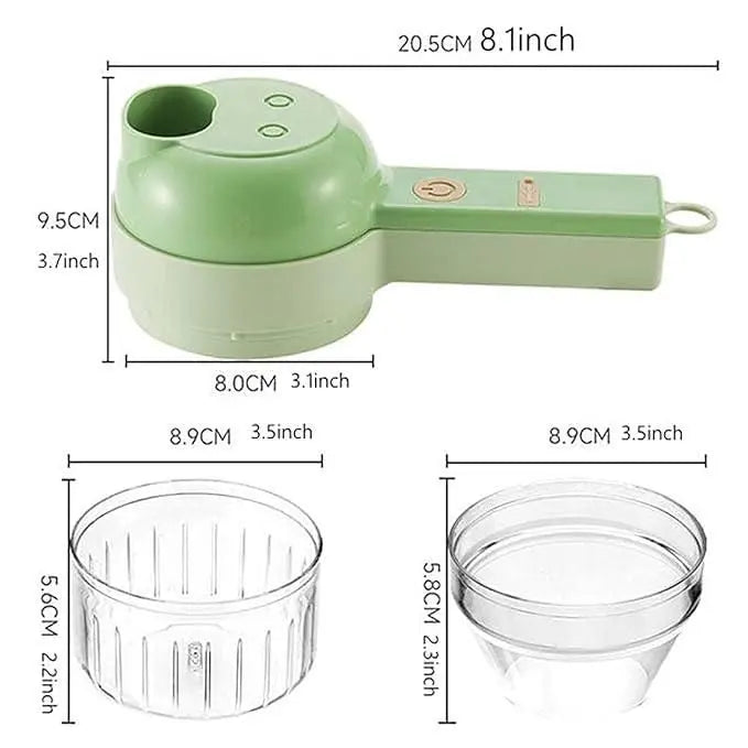 4 in 1 Portable Electric Vegetable Cutter Set - lorexa