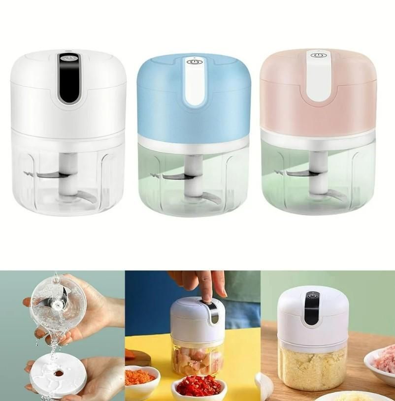 Mini Electric Meat/Garlic Chopper Portable Food Processor - lorexa