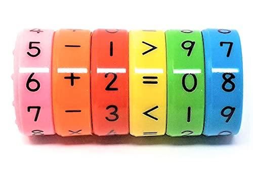 Math Cylinder Circular Shape Educational Abacus Puzzle - lorexa