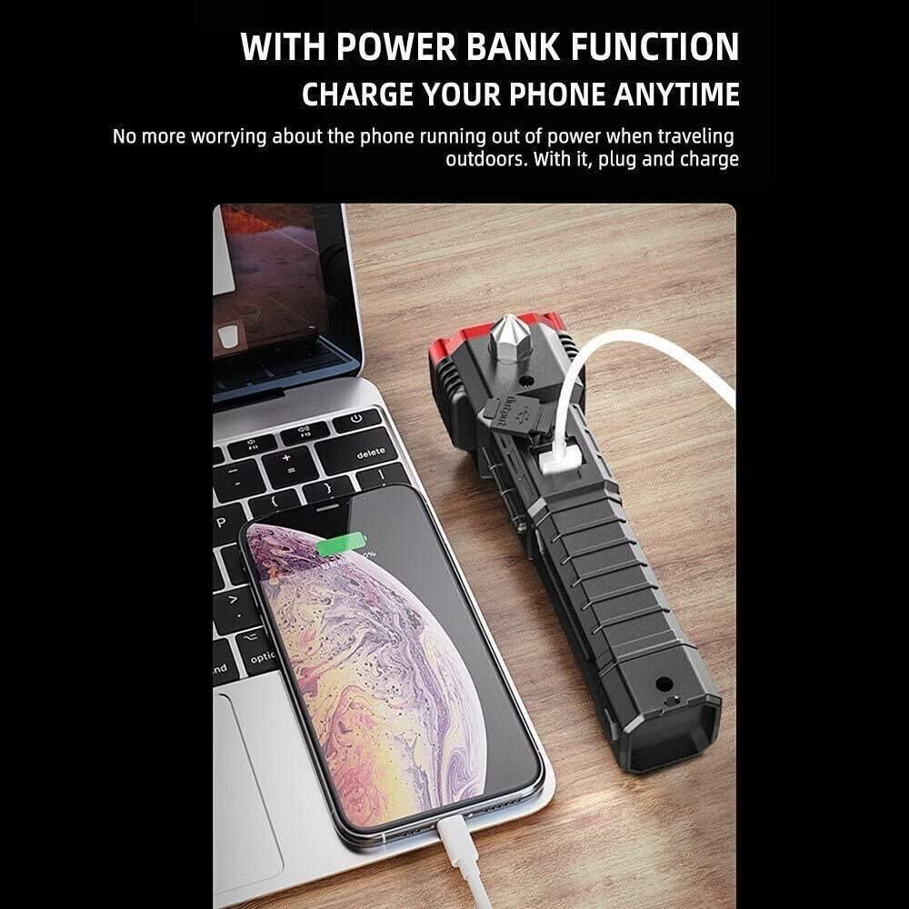 Portable Rechargeable Torch LED Flashlight - lorexa