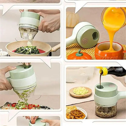 4 in 1 Portable Electric Vegetable Cutter Set - lorexa