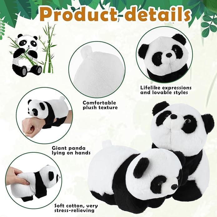 Animal Slap Bracelets Plush Panda - lorexa