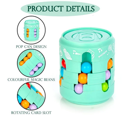 Can Cube Toy Magic Bean Rotating Sliding Puzzle Game - lorexa