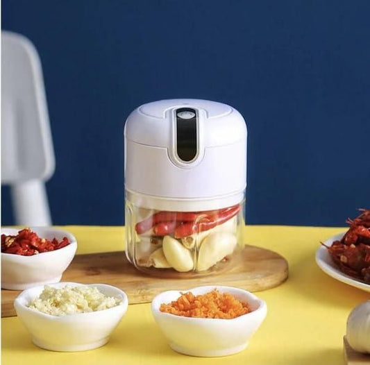 Mini Electric Meat/Garlic Chopper Portable Food Processor - lorexa