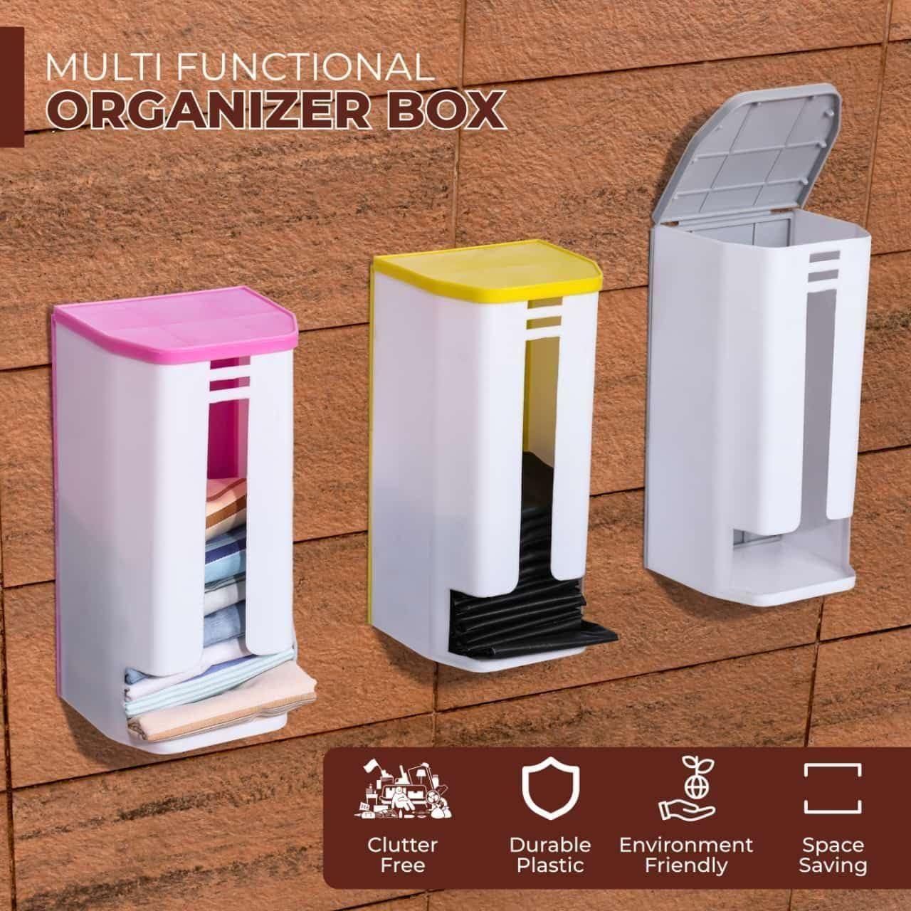 Kitchen Dispenser Grocery Bags Holder Storage Box Container - lorexa