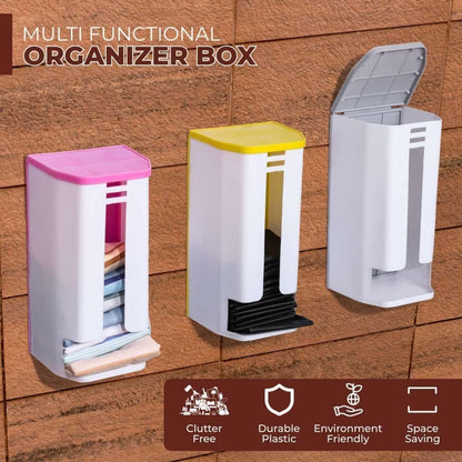 Kitchen Dispenser Grocery Bags Holder Storage Box Container - lorexa