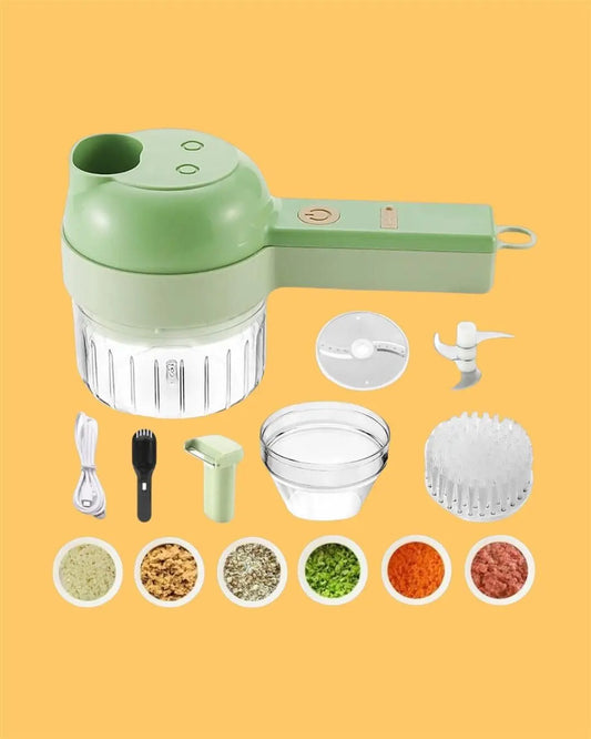 4 in 1 Portable Electric Vegetable Cutter Set - lorexa