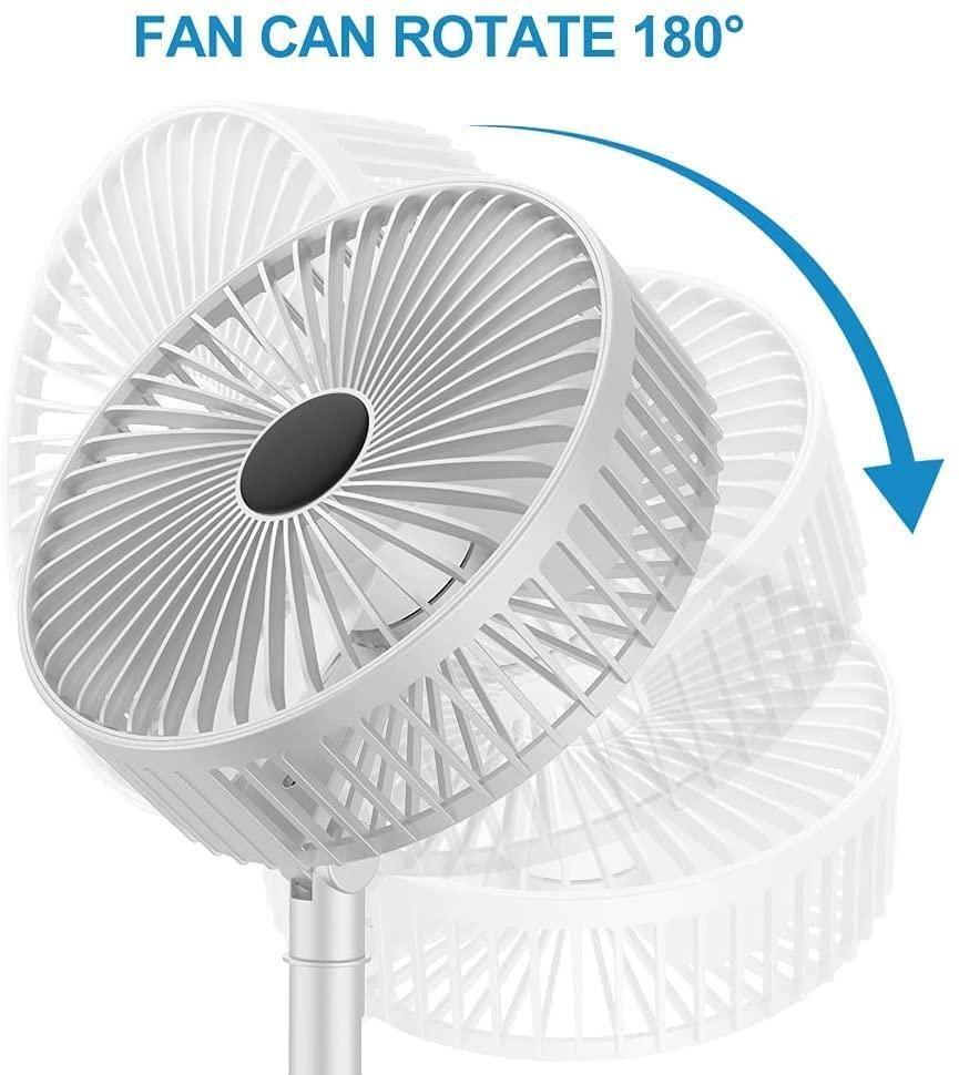 Powerful Rechargeable High Speed Table Desk Fan - lorexa