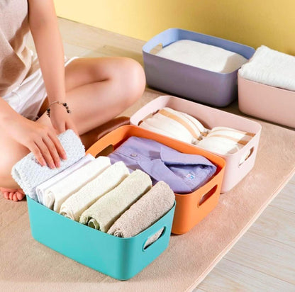 3 Pieces Multipurpose Plastic Storage Basket 07ufrb-rm