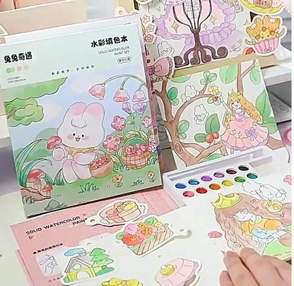 Cartoon Art Coloring Painting Set for Kid's - lorexa