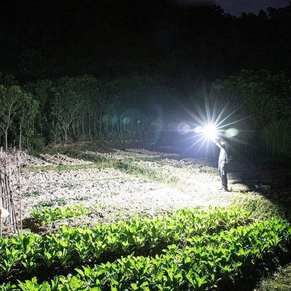 Portable Rechargeable Torch LED Flashlight - lorexa