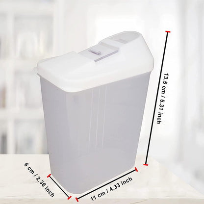 Plastic Dispenser Jar/Container (15x9x22cm) Pack of 6 07ufrb-rm