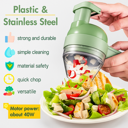 4 in 1 Portable Electric Vegetable Cutter Set Lorexa