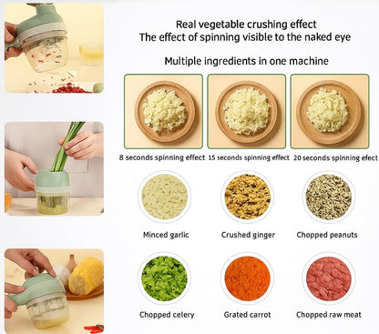 4 in 1 Portable Electric Vegetable Cutter Set Lorexa
